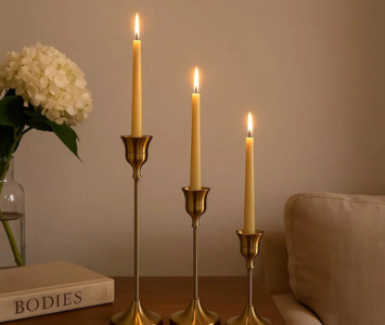 Premium pillar candle